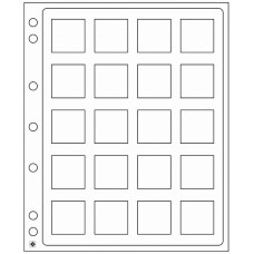 Folii ENCAP 20 buzunare 50x50 mm - set 2 buc Folii ENCAP 20 buzunare 50x50 mm - set 2 buc