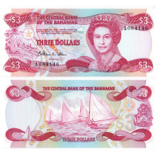 Bahamas - 3 Dolari - 1974 - UNC