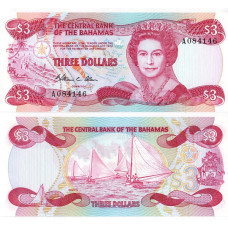 Bahamas - 3 Dolari - 1974 - UNC