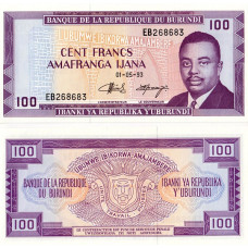 Burundi - 100 Franci - 1993 - UNC