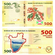 Burundi - 500 Franci - 2015 - UNC