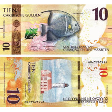 Curacao si Sint Maarten - 10 Guldeni Caraibieni - 2025 - UNC