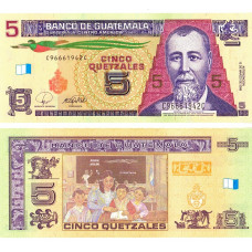 Guatemala - 5 Quetzal - 2021 - UNC