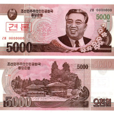 Korea de nord - 5.000 Won - 2008 - Specimen - UNC