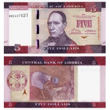Liberia - 5 Dolari - 2016 - UNC