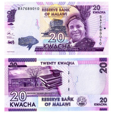 Malawi - 20 Kwacha - 2016 - UNC