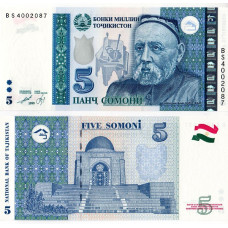 Tadjikistan - 5 Somoni - 1999 - UNC
