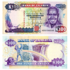 Zambia - 100 Kwacha - 1991 - UNC