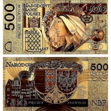 Polonia - 500 Zloti - 1991 - suvenir auriu