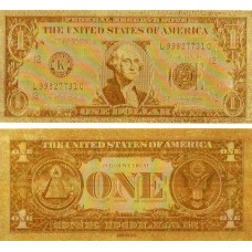 SUA - 1 Dolar - suvenir auriu v1