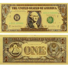 SUA - 1 Dolar - suvenir auriu v2