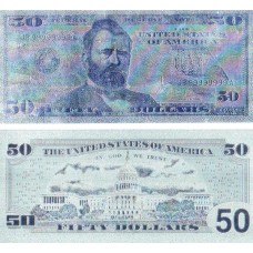 SUA - 50 Dolari - suvenir argintiu