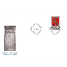 fdc Finlanda 1974 - Stema de stat - b