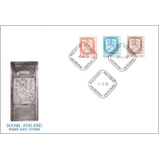 fdc Finlanda 1975 - Stema de stat - b