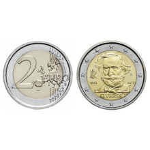 Italia 2013 - 2 Euro comemorativa - 200 de ani de la nasterea lui Giuseppe Verdi - Cal 1