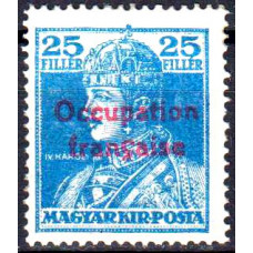 Ocupatii 1919 (Arad) Carol si Zita - 25 Filler - valoare