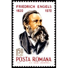 734 - 150 de ani de la nasterea lui Friedrich Engels - serie 734 - 150 de ani de la nasterea lui Friedrich Engels - serie