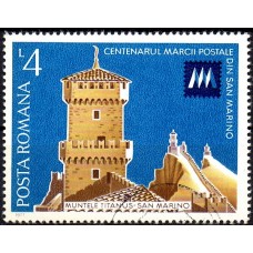 941 - Centenarul marcii postale din san Marino - serie s