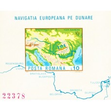 950 - Navigatia europeana pe Dunare - colita n