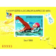 1204 - Jocurile Olimpice Seul 88 - Preolimpiada - colita n 1204 - Jocurile Olimpice Seul 88 - Preolimpiada - colita n