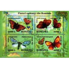 1591 - Fluturi endemici din Romania - bloc s