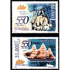 1627 - 550 de ani de la nasterea lui Amerigo Vespucci - serie