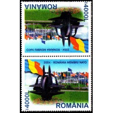 1633e - Romania membra NATO - serie tete-beche