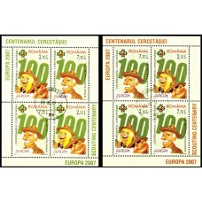 1762g - Europa - Centenarul Cercetasiei - blocuri s