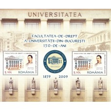 1851a - Facultatea de Drept a Universitatii din Bucuresti - 150 de ani - bloc colita