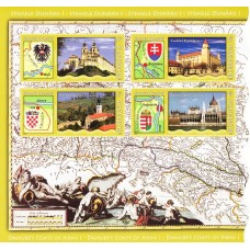 1863a - Heraldica I - Stemele Dunarii - bloc
