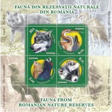 1909a - Fauna din Rezervatii naturale din Romania - bloc