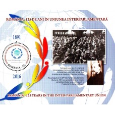 2101a - Romania, 125 de ani in Uniunea Interparlamentara - colita