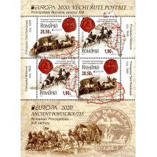 2280a1 - Europa CEPT - Vechi rute postale - bloc 2280a1 - Europa CEPT - Vechi rute postale - bloc