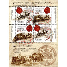2280a2 - Europa CEPT - Vechi rute postale - bloc s