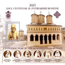 2502a - Centenarul Patriarhiei Romane - colita 2502a - Centenarul Patriarhiei Romane - colita