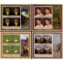 2524a - Pictori impresionisti - Ion Andreescu - blocuri s 2524a - Pictori impresionisti - Ion Andreescu - blocuri s