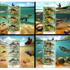 2535a - Specii de pesti - blocuri s