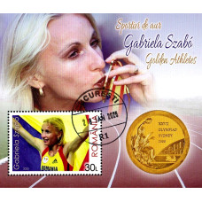 2540a - Sportivi de aur - Gabriela Szabo - colita s
