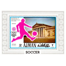 Ajman 1971 - Jocurile Olimpice Munchen 72 - Fotbal - colita n
