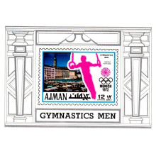 Ajman 1971 - Jocurile Olimpice Munchen 72 - Gimnastica masculina - colita n