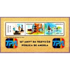 Angola 2000 - A 25-a aniversare a Televiziunii Nationale - bloc