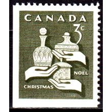 Canada 1965 - Craciun - 2 margini nedantelate - serie