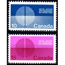 Canada 1970 - A 25-a aniversare ONU - serie