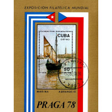 Cuba 1978 - Expozitia Filatelica Praga 78 - colita s