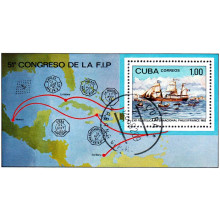 Cuba 1982 - Expozitia filatelica internationala Philexfrance 82 - colita s