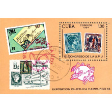 Cuba 1984 - Expozitia filatelica internationala Ausipex 84 - colita s