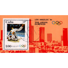 Cuba 1984 - Jocurile Olimpice Los Angeles 84 - colita s