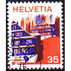 Elvetia 1975 - Uzuale - Peisaje - serie s