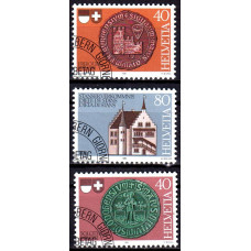 Elvetia 1981 - 500 de ani de la includerea Freiburg si Solothurn in Confederatie - serie s