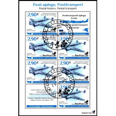 Estonia 2022 - Istoria transportului postal - bloc s